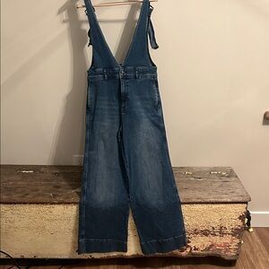 Free People Denim Overalls